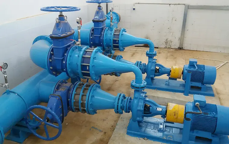 Bombas industriales instaladas en una planta de proceso